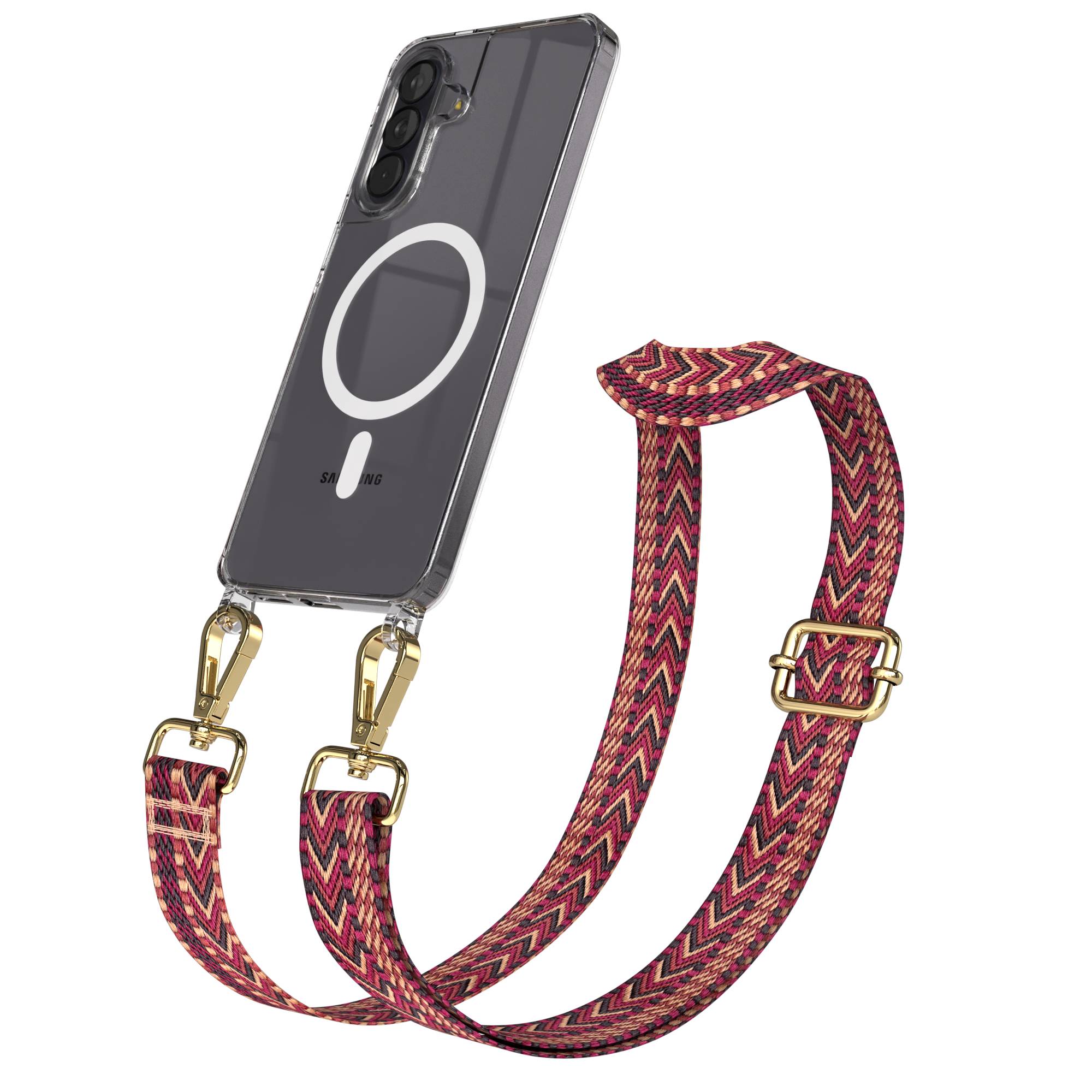 Samsung Galaxy A57 MagSafe Handykette mit verstellbarem Boho Band Set 