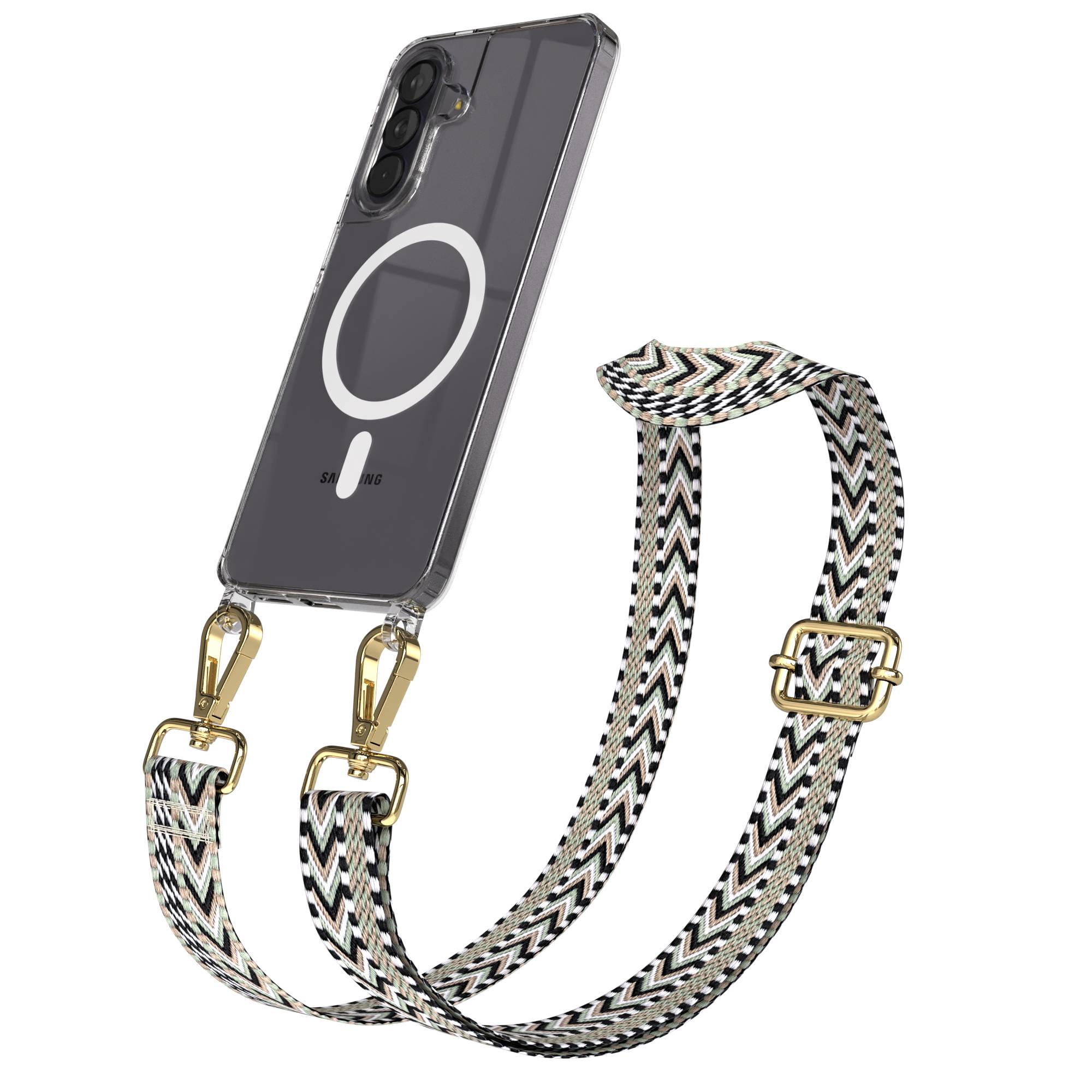 Samsung Galaxy A57 MagSafe Handykette mit verstellbarem Boho Band Set 