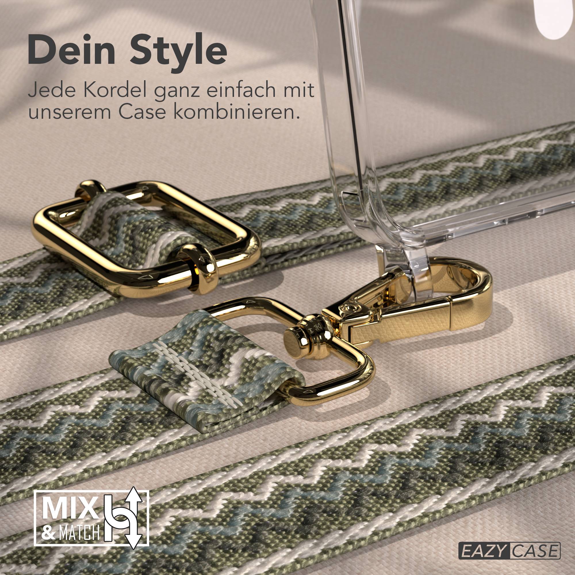 Samsung Galaxy A57 MagSafe Handykette mit verstellbarem Boho Band Set 