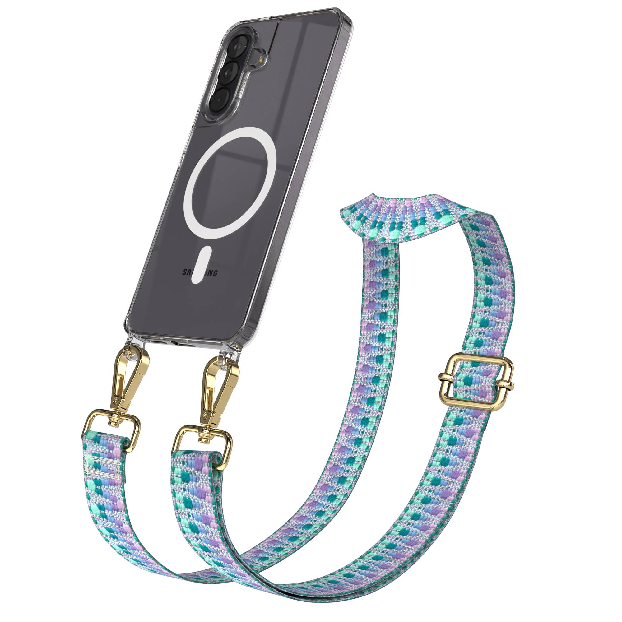 Samsung Galaxy A57 MagSafe Handykette mit verstellbarem Boho Band Set 