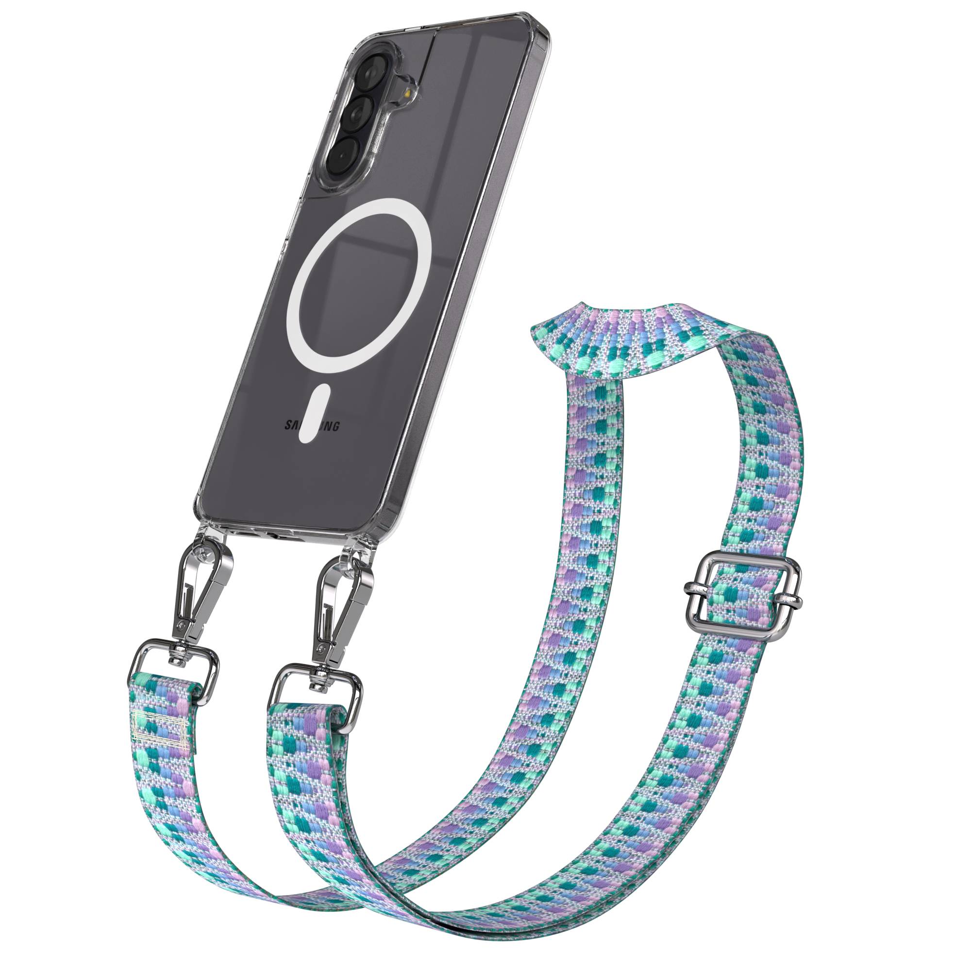 Samsung Galaxy A57 MagSafe Handykette mit verstellbarem Boho Band Set 