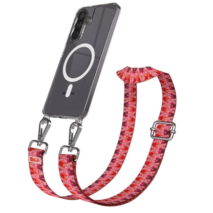 Samsung Galaxy A57 MagSafe Handykette mit verstellbarem Boho Band Set 