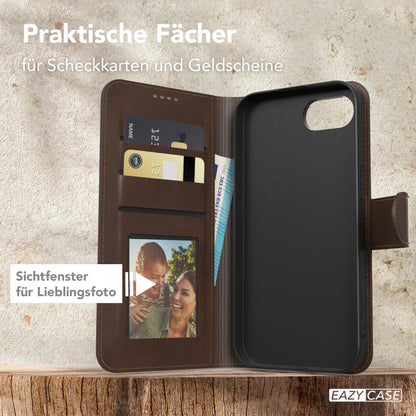 Apple iPhone 17e Klapphülle aus Kunstleder mit Kartenfach EAZY CASE 