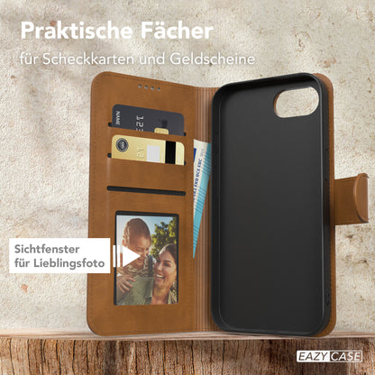 Apple iPhone 17e Klapphülle aus Kunstleder mit Kartenfach EAZY CASE 