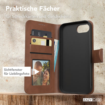 Apple iPhone 17e Klapphülle aus Kunstleder mit Kartenfach EAZY CASE 