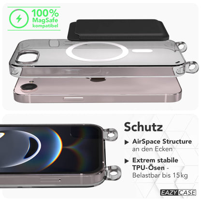 iPhone 17e Schutzhülle mit MagSafe und Befestigungsösen für Handyketten