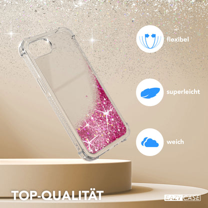 Apple iPhone 17e Glitzerhülle TPU transparent mit Glitzereffekt EAZY CASE 