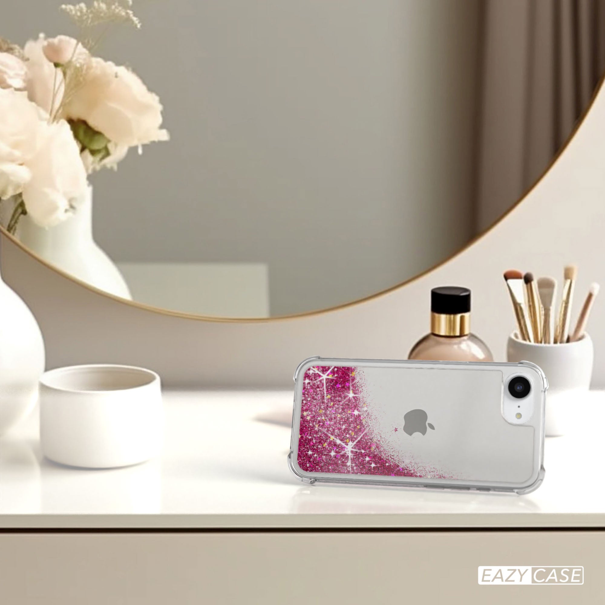 Apple iPhone 17e Glitzerhülle TPU transparent mit Glitzereffekt EAZY CASE 
