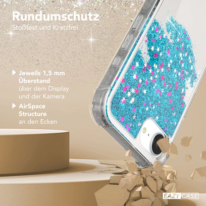 Apple iPhone 17e Glitzerhülle TPU transparent mit Glitzereffekt EAZY CASE 