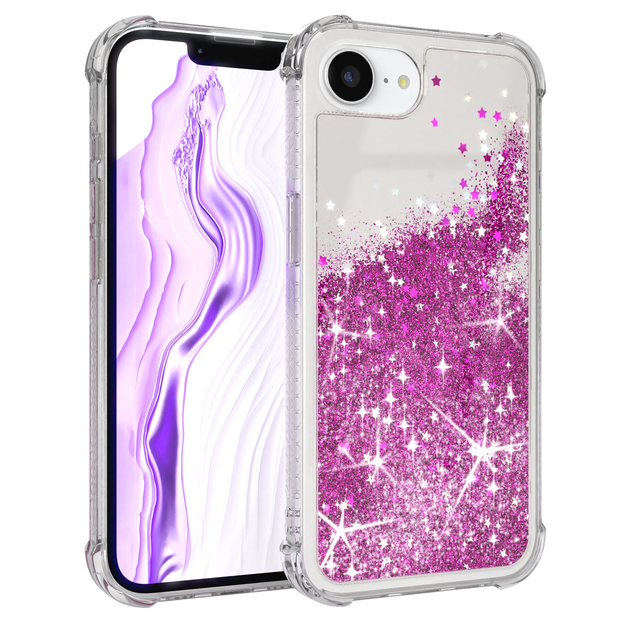 Apple iPhone 17e Glitzerhülle TPU transparent mit Glitzereffekt EAZY CASE 