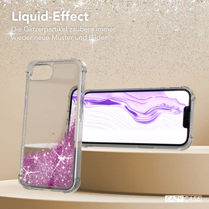 Apple iPhone 17e Glitzerhülle TPU transparent mit Glitzereffekt EAZY CASE 