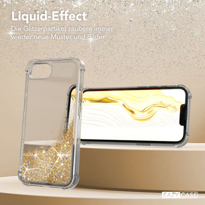 Apple iPhone 17e Glitzerhülle TPU transparent mit Glitzereffekt EAZY CASE 