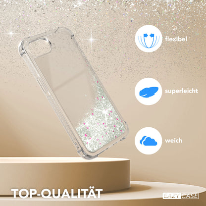 Apple iPhone 17e Glitzerhülle TPU transparent mit Glitzereffekt EAZY CASE 