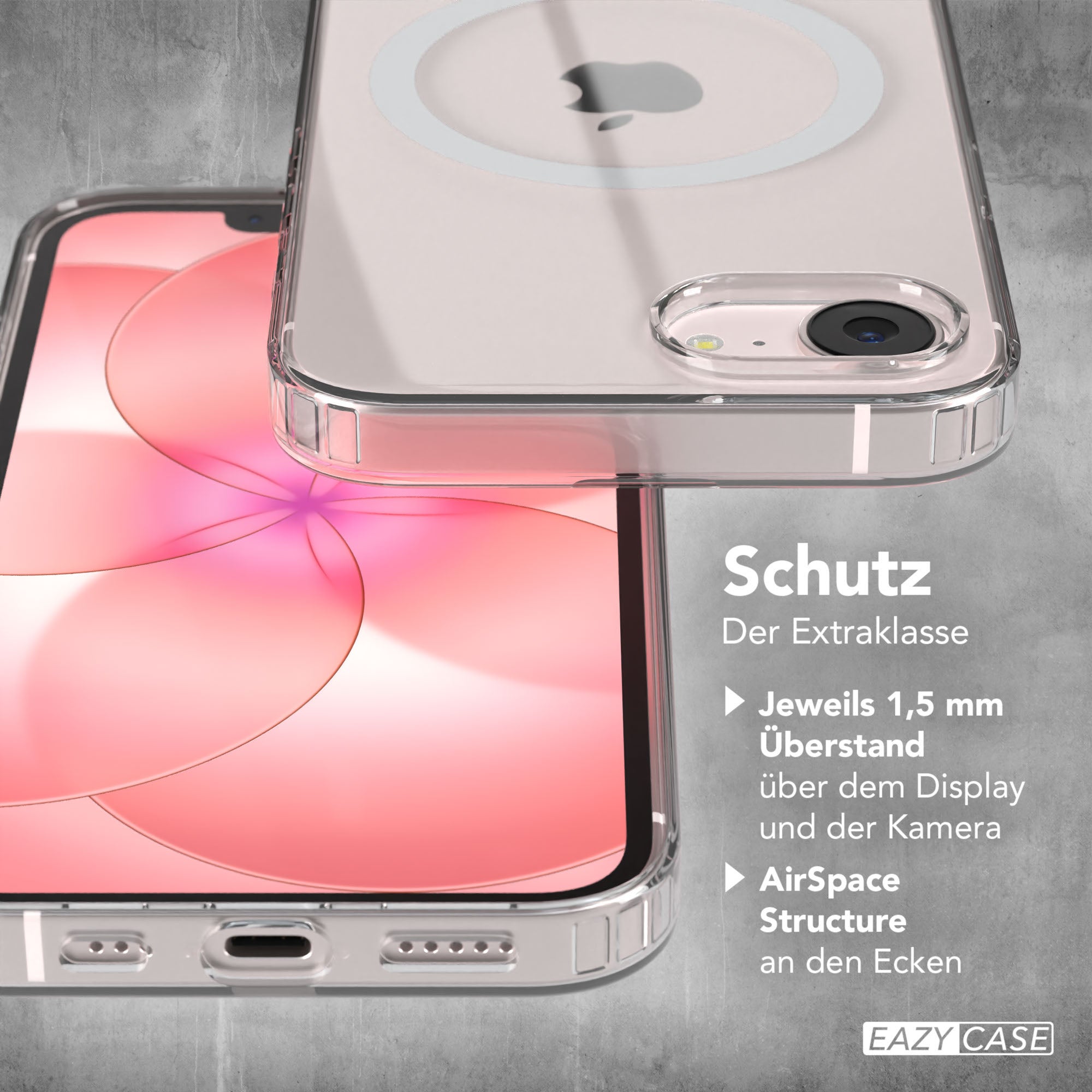 Apple iPhone 17e transparente MagSafe Hülle mit Kameraschutz TPU 