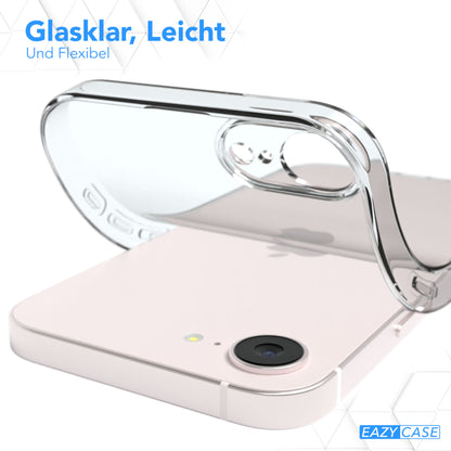 Apple iPhone 17e transparente Silikon Schutzhülle dünn individualisierbar EAZY CASE 