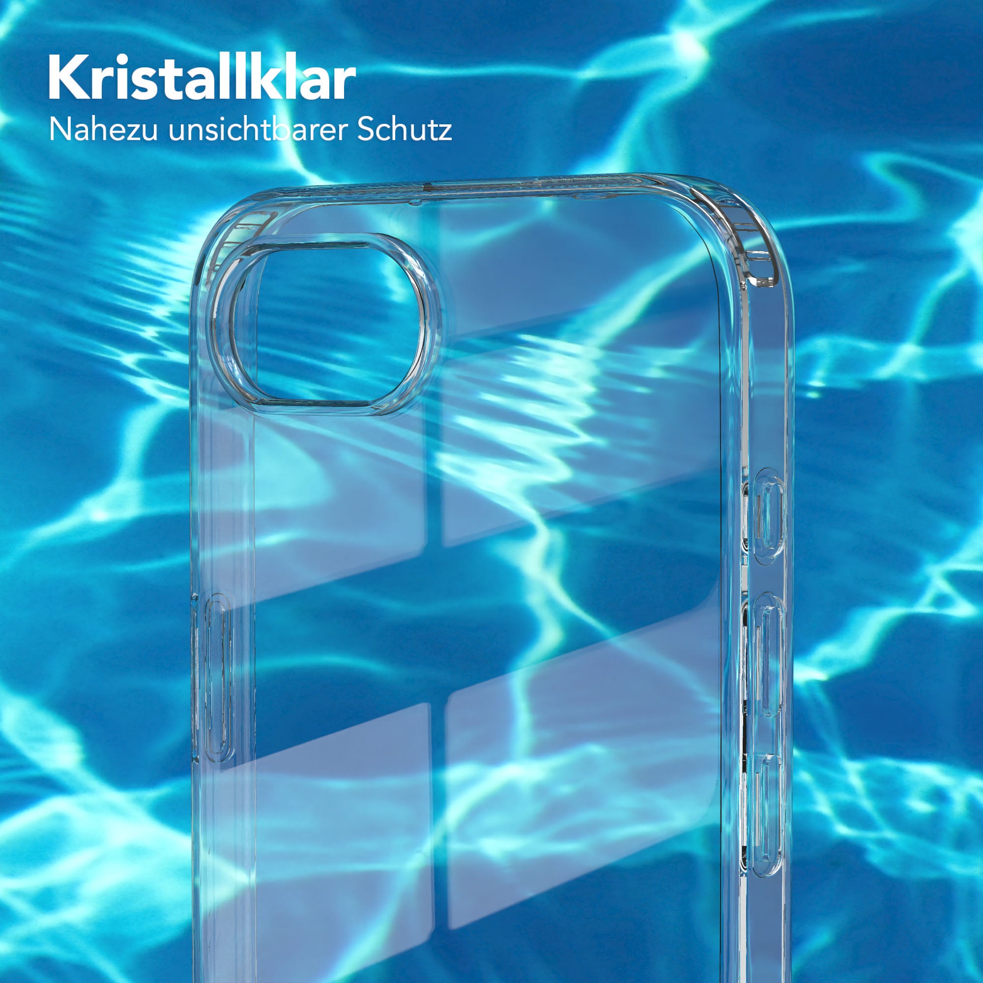 Apple iPhone 17e transparente Silikonhülle mit Kameraschutz von EAZY CASE 