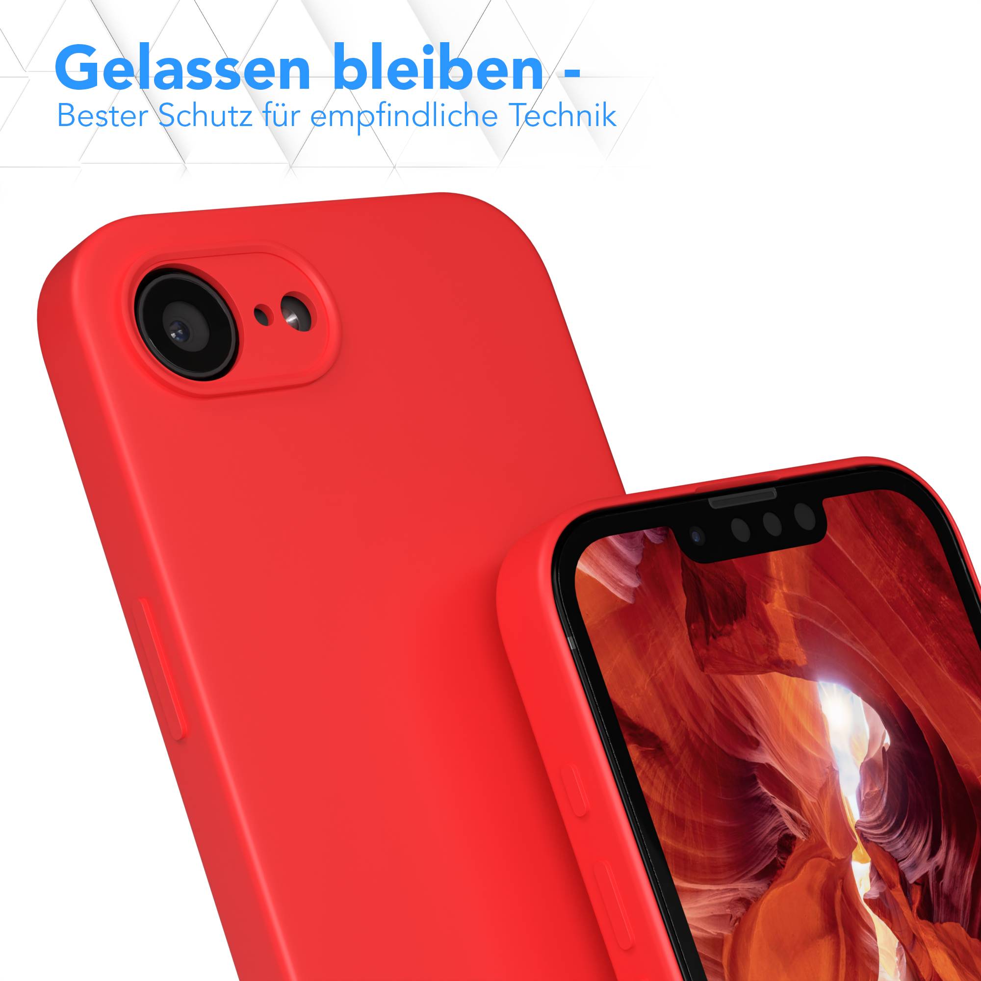 Apple iPhone 17e transparente Silikonhülle mit Kameraschutz von EAZY CASE 
