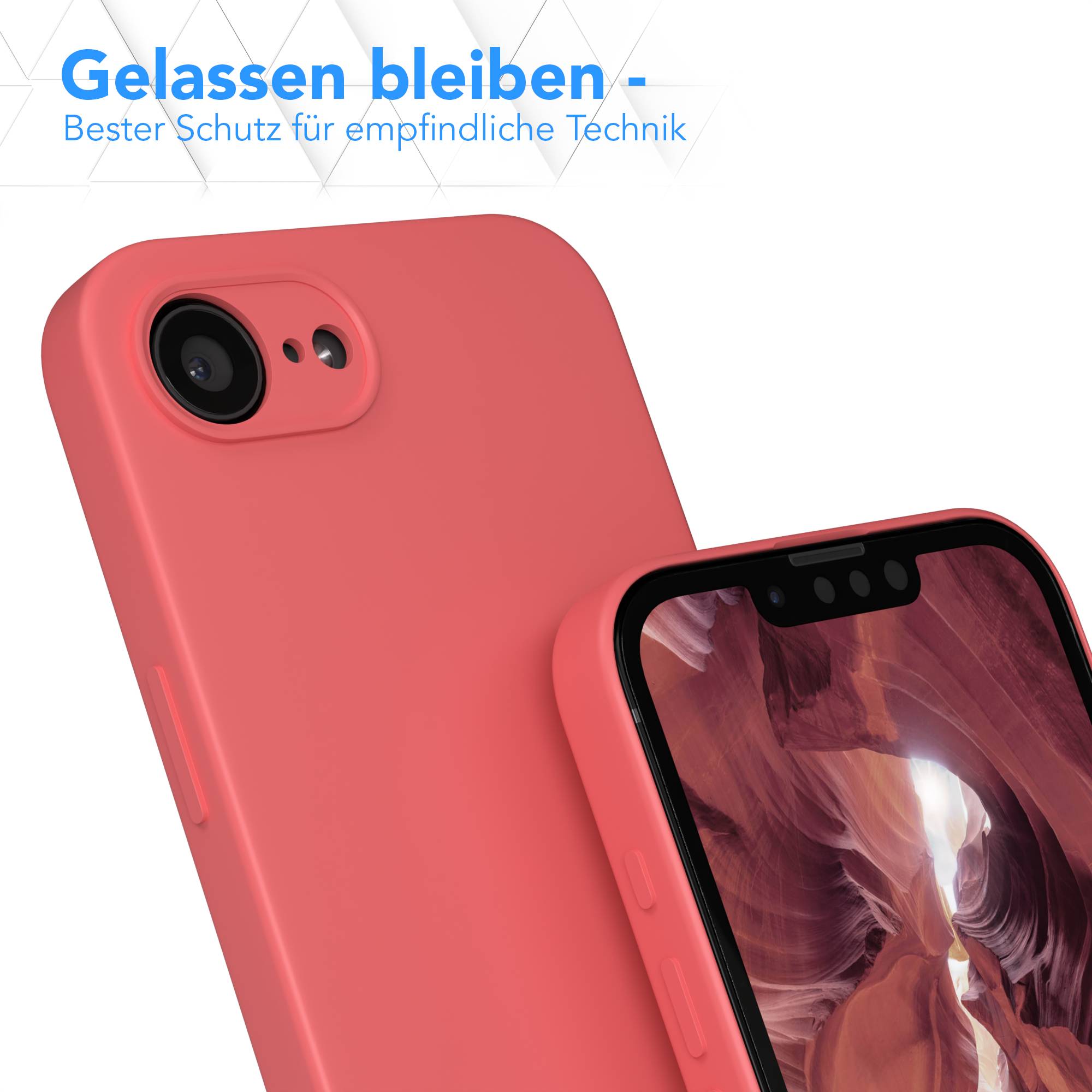Apple iPhone 17e transparente Silikonhülle mit Kameraschutz von EAZY CASE 
