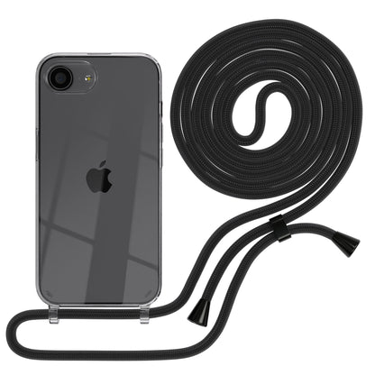 Apple iPhone 17e transparente Handykette mit TPU Hülle und verstellbarer Kordel 