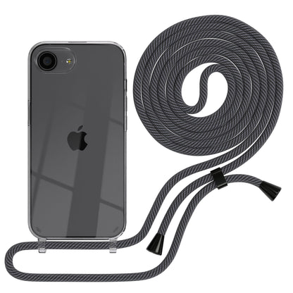 Apple iPhone 17e transparente Handykette mit TPU Hülle und verstellbarer Kordel 