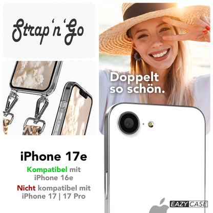 iPhone 17e Handykette mit Boho Band verstellbarer Trageriemen EAZY CASE 