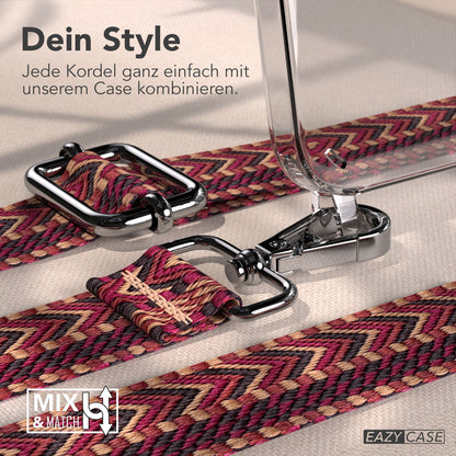 iPhone 17e Handykette mit Boho Band verstellbarer Trageriemen EAZY CASE 