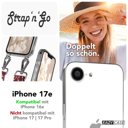 iPhone 17e Handykette mit Boho Band verstellbarer Trageriemen EAZY CASE 