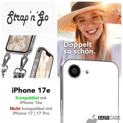 iPhone 17e Handykette mit Boho Band verstellbarer Trageriemen EAZY CASE 