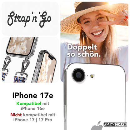iPhone 17e Handykette mit Boho Band verstellbarer Trageriemen EAZY CASE 