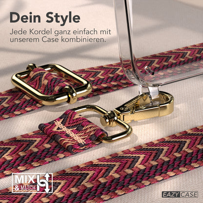 iPhone 17e Handykette mit Boho Band verstellbarer Trageriemen EAZY CASE 