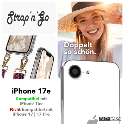 iPhone 17e Handykette mit Boho Band verstellbarer Trageriemen EAZY CASE 