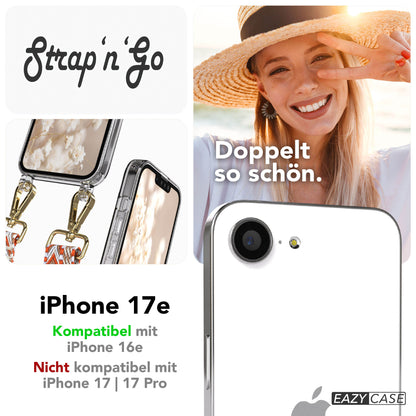 iPhone 17e Handykette mit Boho Band verstellbarer Trageriemen EAZY CASE 
