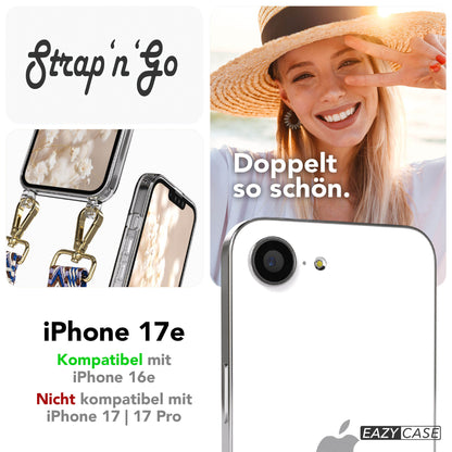 iPhone 17e Handykette mit Boho Band verstellbarer Trageriemen EAZY CASE 