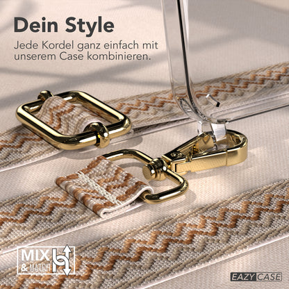iPhone 17e Handykette mit Boho Band verstellbarer Trageriemen EAZY CASE 
