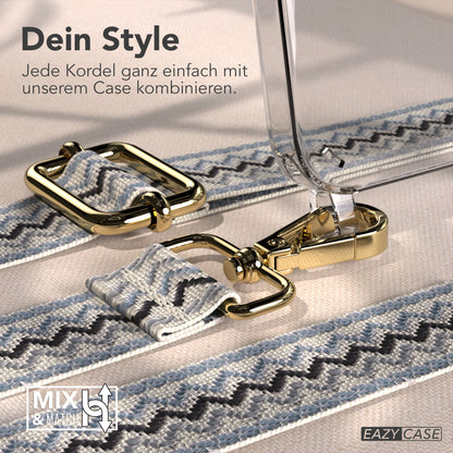 iPhone 17e Handykette mit Boho Band verstellbarer Trageriemen EAZY CASE 