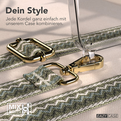 iPhone 17e Handykette mit Boho Band verstellbarer Trageriemen EAZY CASE 