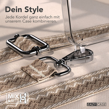 iPhone 17e Handykette mit Boho Band verstellbarer Trageriemen EAZY CASE 