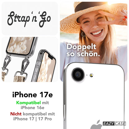 iPhone 17e Handykette mit Boho Band verstellbarer Trageriemen EAZY CASE 