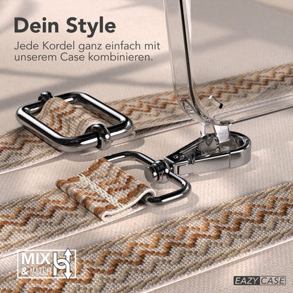 iPhone 17e Handykette mit Boho Band verstellbarer Trageriemen EAZY CASE 