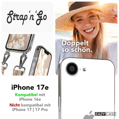 iPhone 17e Handykette mit Boho Band verstellbarer Trageriemen EAZY CASE 