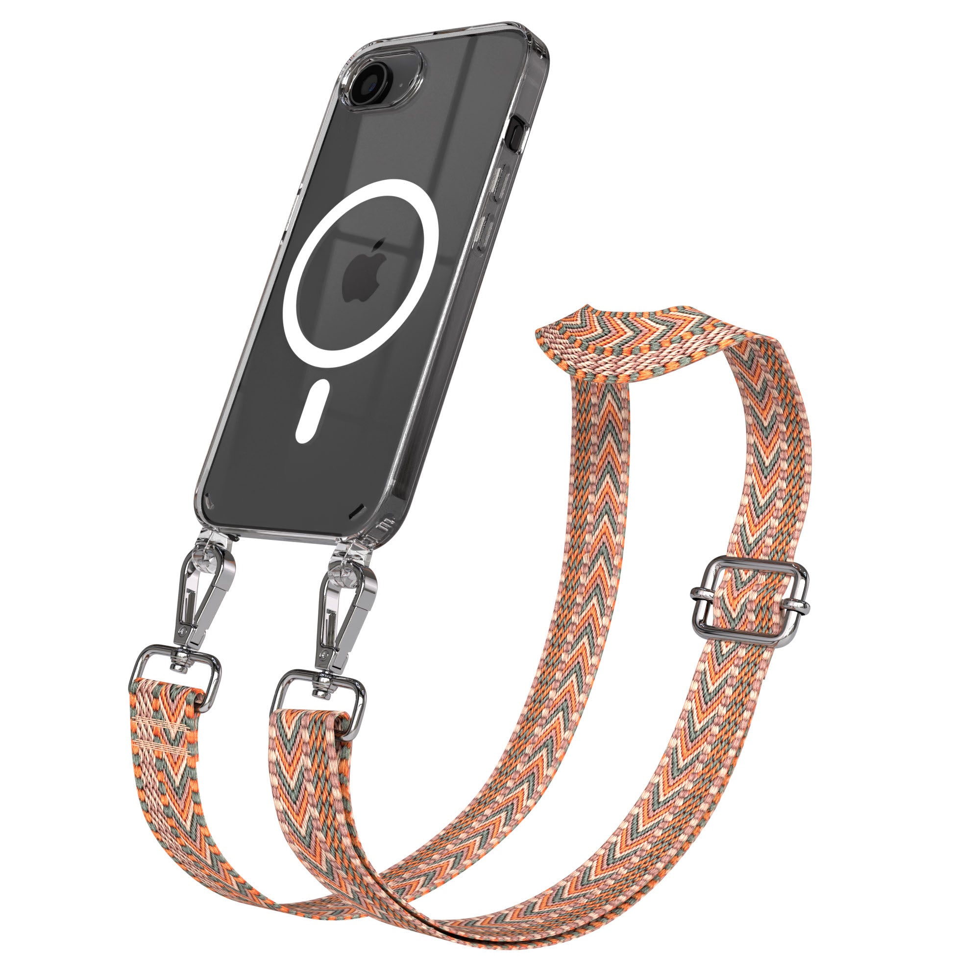iPhone 17e MagSafe Handykette mit Boho Band verstellbar 