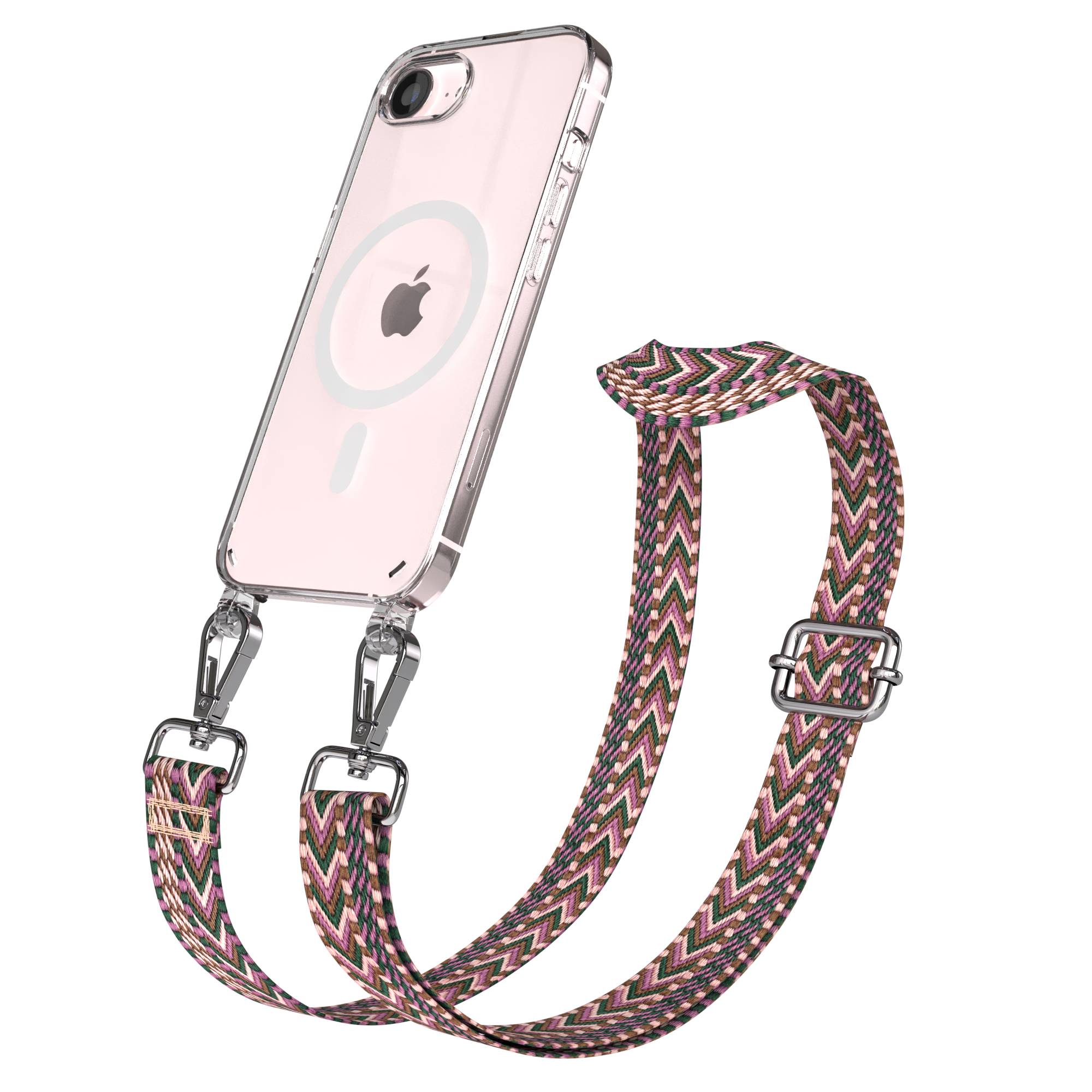 iPhone 17e MagSafe Handykette mit Boho Band verstellbar 