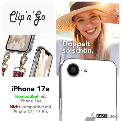 iPhone 17e MagSafe Handykette mit Boho Band verstellbar 