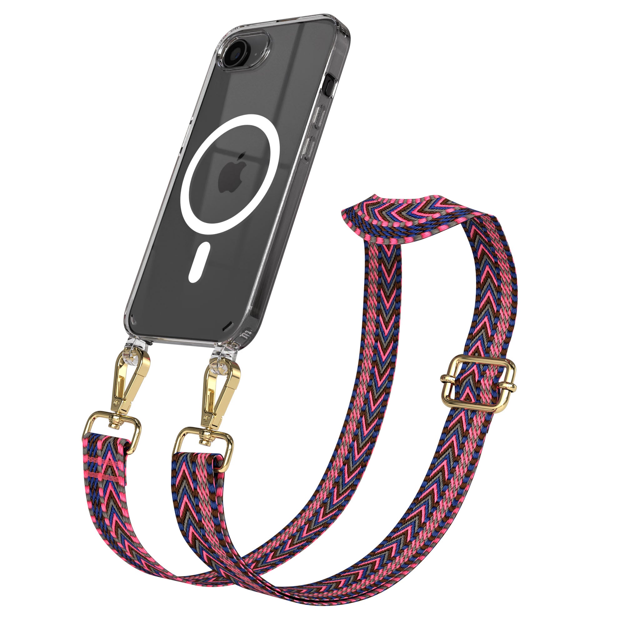 iPhone 17e MagSafe Handykette mit Boho Band verstellbar 