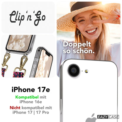 iPhone 17e MagSafe Handykette mit Boho Band verstellbar 