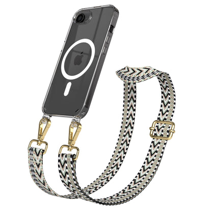 iPhone 17e MagSafe Handykette mit Boho Band verstellbar 