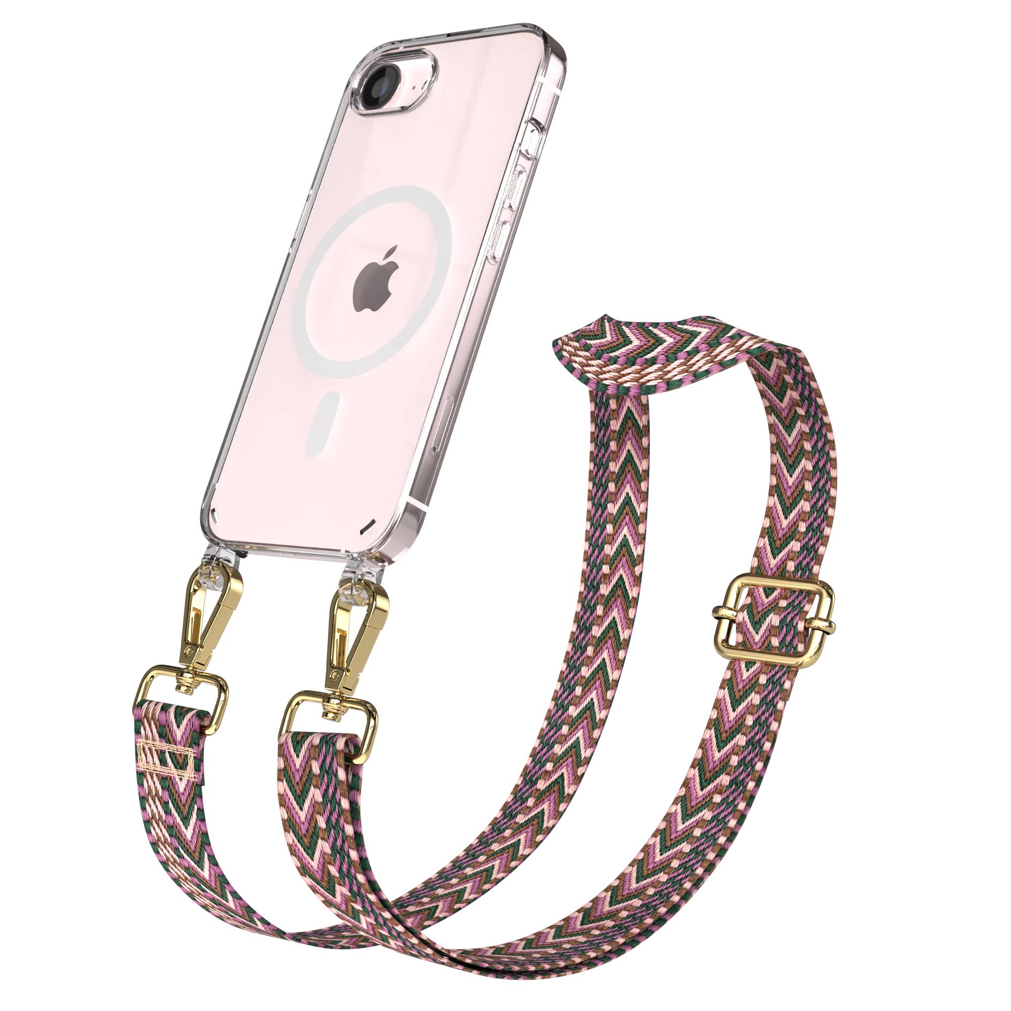 iPhone 17e MagSafe Handykette mit Boho Band verstellbar 