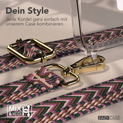 iPhone 17e MagSafe Handykette mit Boho Band verstellbar 