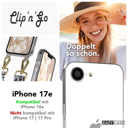 iPhone 17e MagSafe Handykette mit Boho Band verstellbar 