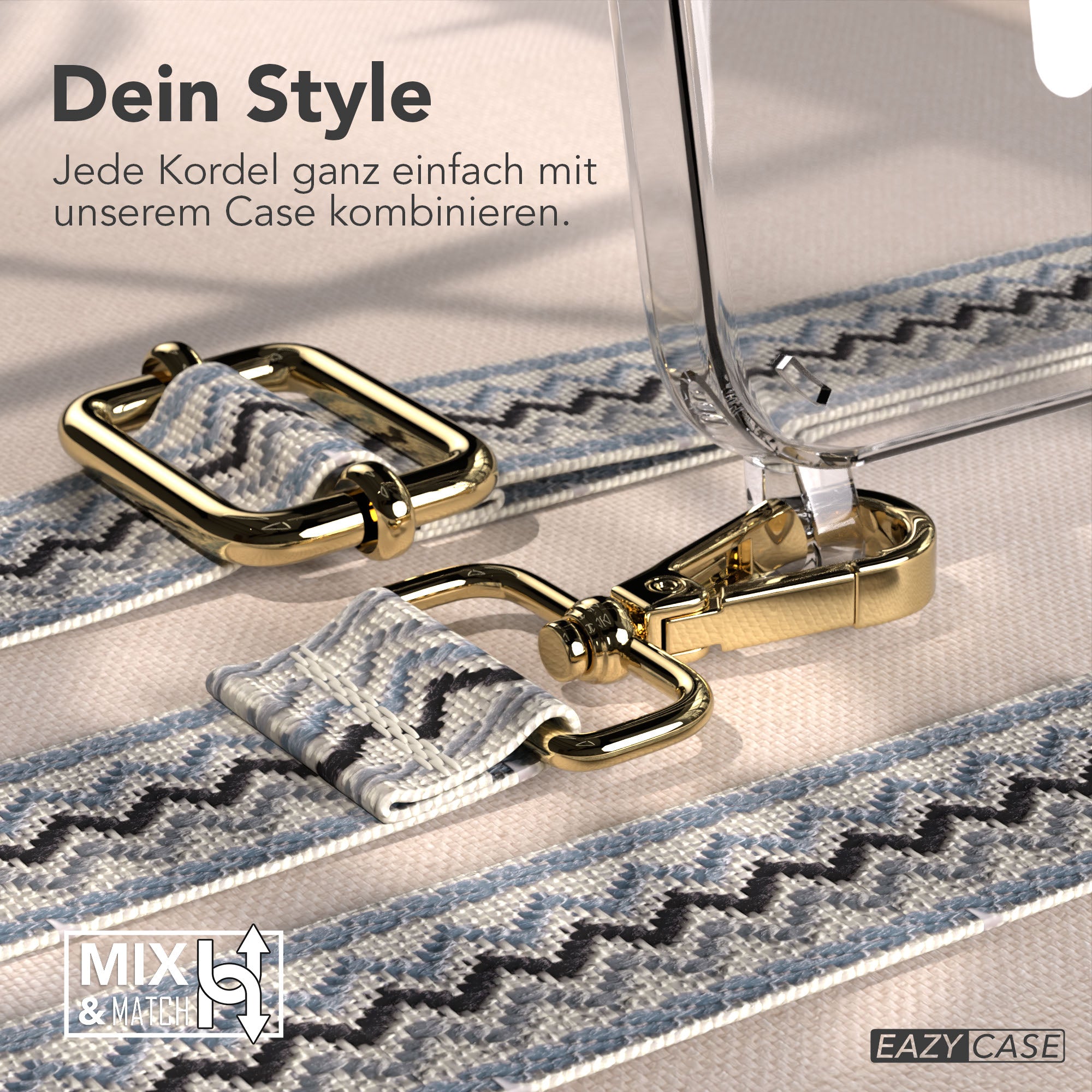 iPhone 17e MagSafe Handykette mit Boho Band verstellbar 